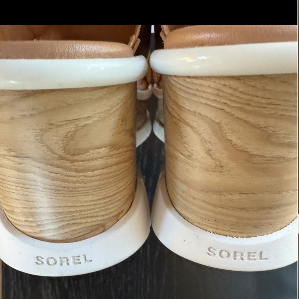 Sorel Women's Joanie III Slingback Sandals Honest Beige, White - Picture 10 of 16